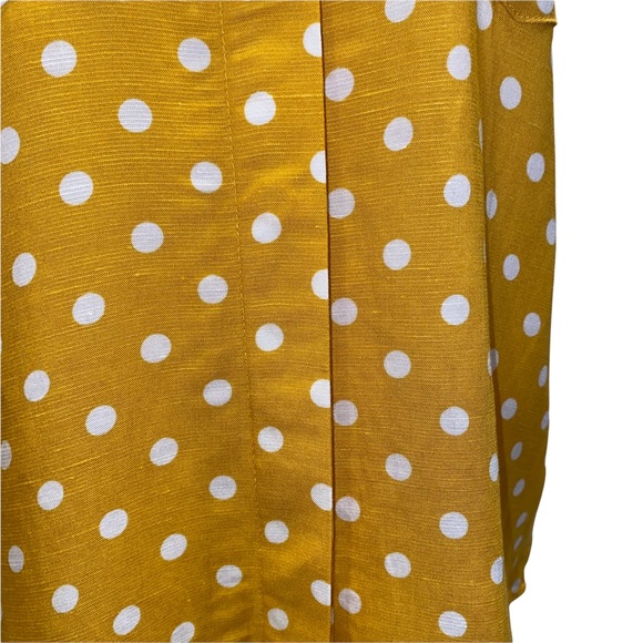 Velvet Heart NWT Yellow Polka Dot Carol Sleeveless Button Up XS - Picture 6 of 15